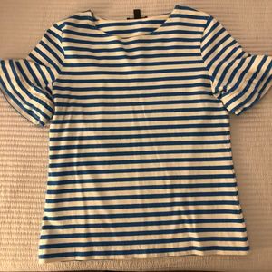 peplum sleeves jcrew top / size xs